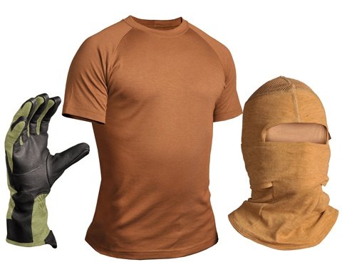 Custom Photography For FR Fabrics Manufacturer. FR hood, FR gloves and FR undergarment.