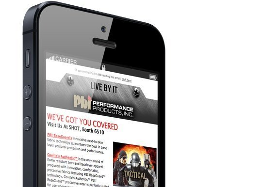 Mobile Optimized Email Marketing - PBI Performance Products