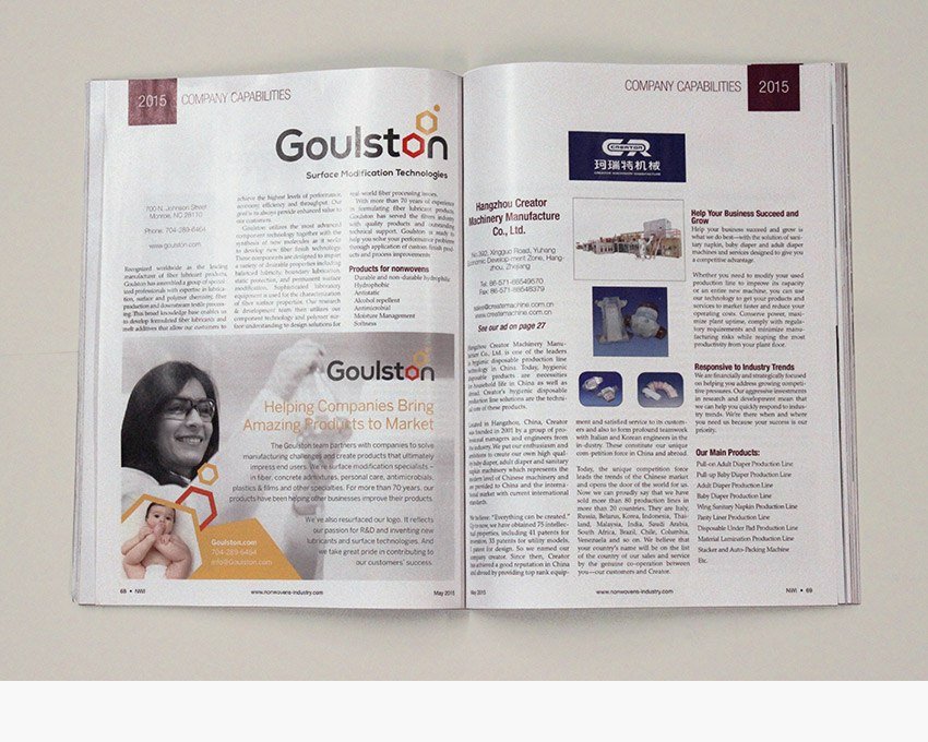 Goulston Technologies print ad