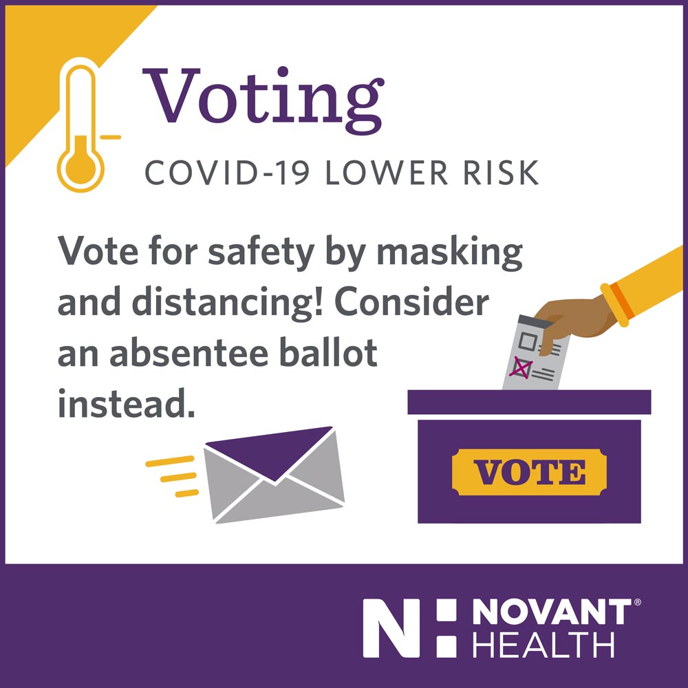 Voting | COVID risk graphic
