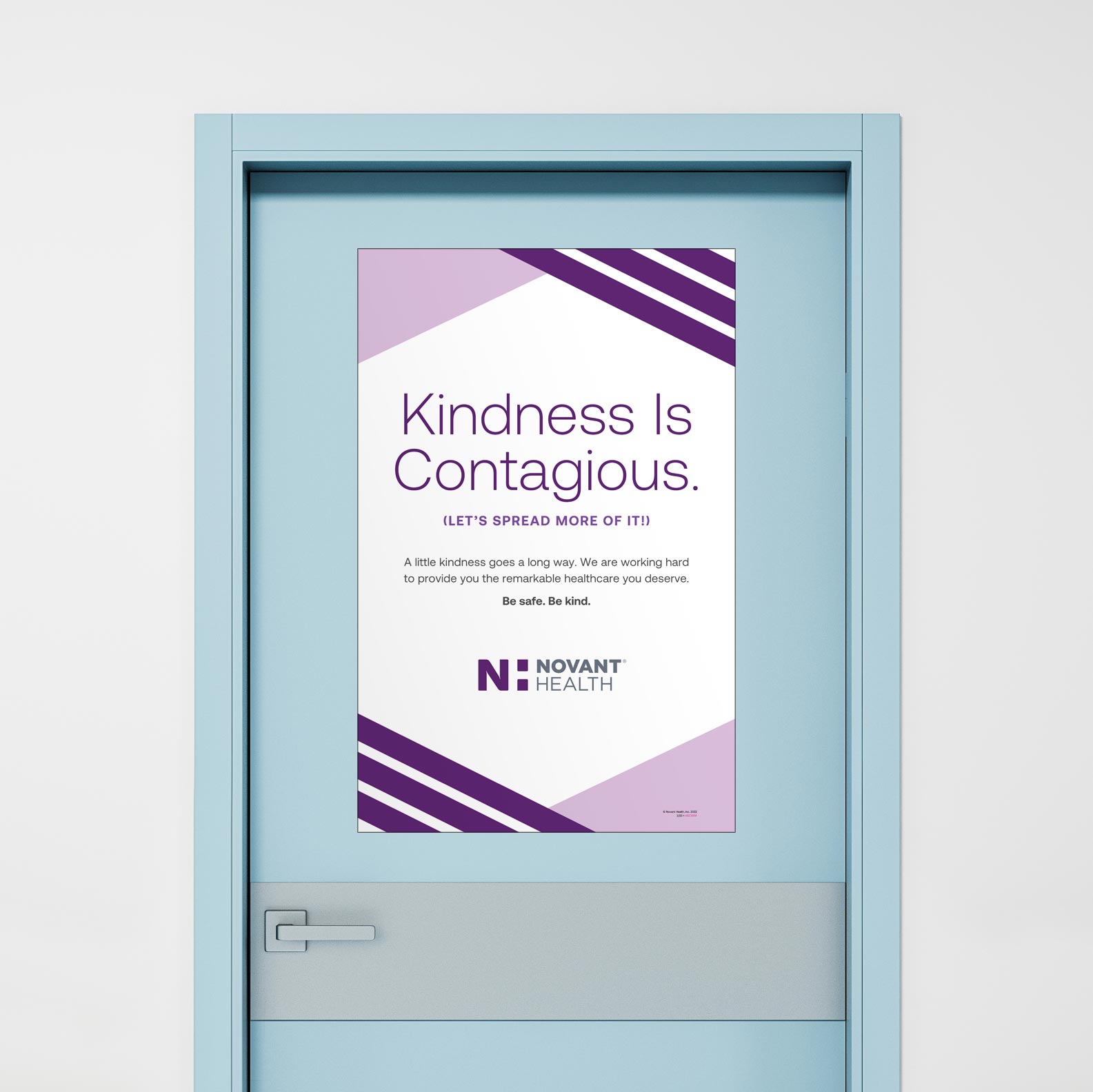 Kindness is Contagious flyer | Novant Health COVID Campaign